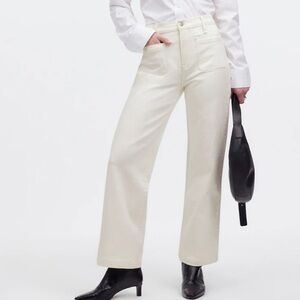 Madewell The Emmett Wide-Leg Full Length Jean: Patch Pocket Edition